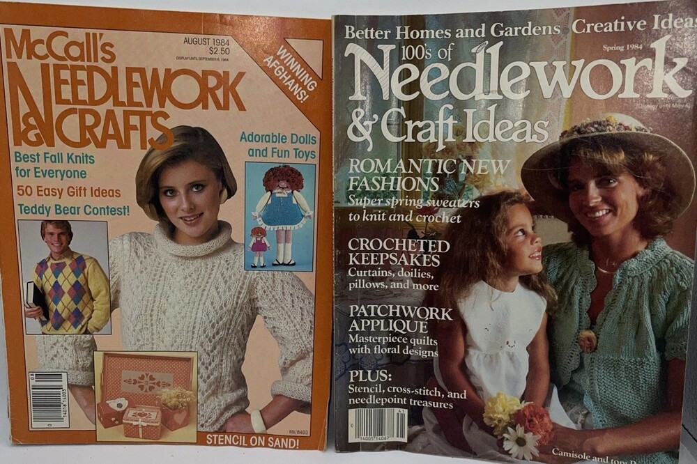 VINTAGE LOT 2 NEEDLEWORK & CRAFT Magazine - 1984 McCalls & Better Homes & Garden